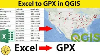 Convert Excel to GPX using QGIS