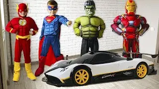 Mark plays a store to buy a new big car Pagani Zonda.