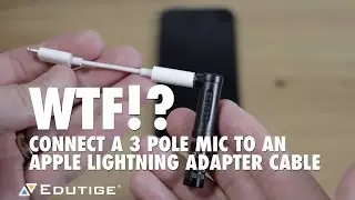 How to Connect a 3 Pole Mic to an Apple Lightning Adapter Cable