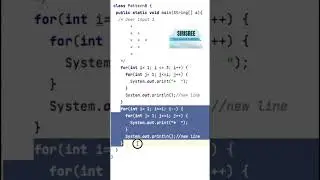 PATTERN 8 | SOLVING PATTERN PROBLEMS IN JAVA | JAVA