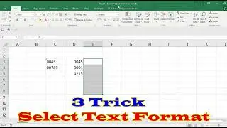 Excel पर Number से पहले Zero कैसे लगाते हैं? || How to keep the 0 in front of number in excel #excel