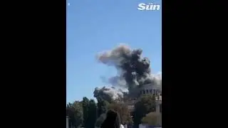 Moment missile hits Putin's Black Sea fleet HQ killing top Russian military leaders 