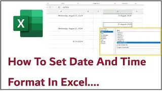 How To Set Date And Time Format In Excel