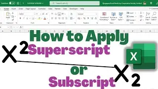 How to Apply Superscript and Subscript in Excel [In One Minute]☑️