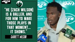 Garrett Wilson praises Zach Wilson after Jets gut out win over Giants in overtime | SNY