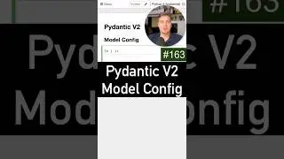Новый конфиг в Pydantic V2 model config 