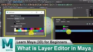 What is Layer Editor in Maya | Learn Maya 3D Animation for Beginners Tutorials #58