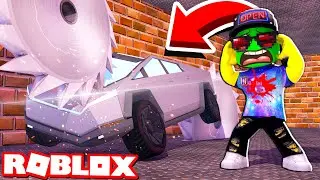 Shredded Tesla CyberTruck! Crash Test OF new TESLA in Car Crushers 2 Roblox Mode