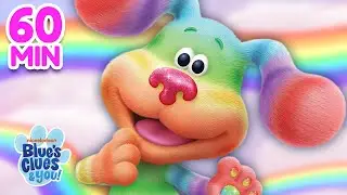 Blue Skidoos with Rainbow Puppy! 🌈 Games & Songs | 1 Hour | Blue's Clues & You!