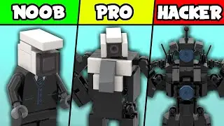 LEGO Cameraman (Skibidi Toilet) - Noob vs Pro vs Hacker