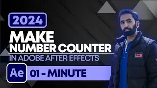 How to Make Number Counter in Adobe After Effects 2024 | After Effects 2024 Number Counting Effect