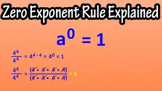 What Is The Zero Exponent Rule Explained - Zero As An Exponent - A Number Raised To 0, Zero