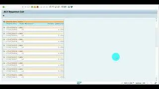 Video 14: ABAP For ALL - Sequence list in OO ALV