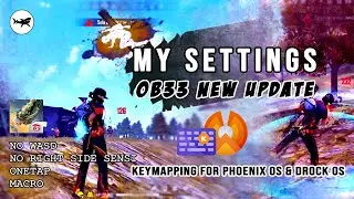 Free Fire OB33 My Configuration Pc Phoenix OS |Keymapping Settings|AIM STUCK Right side FIX |Sinhala