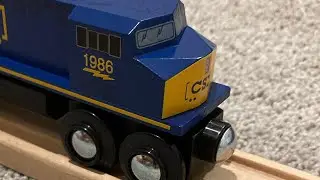 Wooden CSX train