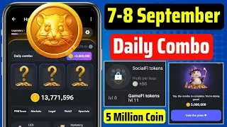 Hamster Kombat Daily Combo 8 September | 7th to 8 September | Hamster Daily Combo Today, Daily Combo