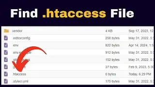 How to find  .htaccess file in cPanel