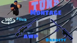 AWP + Barrett Flicks (Montage) [Roblox Arsenal]