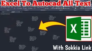 Excel To Autocad Text import kaise karte hai || How To import Text Excel To Autocad