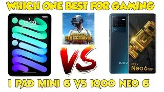 IQOO NEO 6 VS I PAD MINI 6 🇮🇳🔥 | BGMI And PUBG TEST 90 FPS VS 60 FPS BEST FOR GAMING