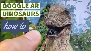 Google Augmented Reality Dinosaurs HOW TO