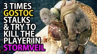ELDEN RING - 3 TIMES GOSTOC STALKING & TRY TO KILL THE PLAYER IN STORMVEIL CASTLE (BEN FOX VOICED)