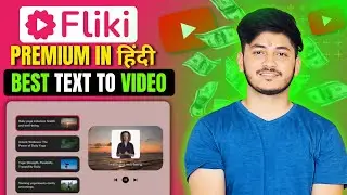 Fliki AI premium Tutorial in Hindi 🔥: Best AI Text to video Generator in 2024