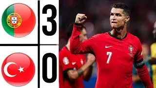 portugal - türkiye EURO2024 | cristiano ronaldo vs turkey  || Bernardo Silva , bruno fernandes goal