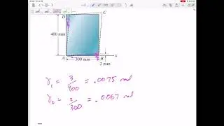 Mechanics of Materials - Shear strain example 1