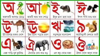 স্বরবর্ণ ব্যঞ্জনবর্ণ অ আ ক খ | Bangla Sorborno Banjonborno | অ'য় অজগর আসছে তেড়ে |Bangla Bornomala