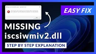 iscsiwmiv2.dll Error Windows 11 | 2x FIX | 2023