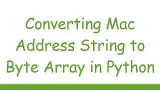 Converting Mac Address String to Byte Array in Python