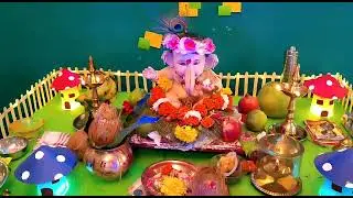 Bal Ganesha at our home 2021 | Ganpati Home Decoration | Ganpati Bappa Morya