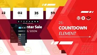 26: Use the countdown element for an upcoming sale. 🔹 WordPress Starter Course 2023