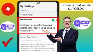 Come abilitare la CHAT VOCALE Roblox (senza verifica 2024)| Abilita la chat vocale in Roblox