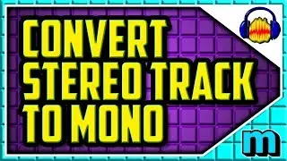 Audacity HOW TO CONVERT STEREO TRACK TO MONO 2018 (EASY) - Audacity Stereo To Mono Merge Help