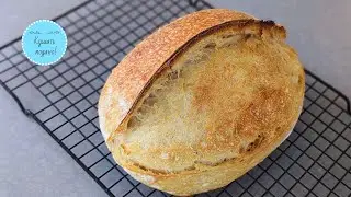 Sourdough bread is fluffy, with large open crumbs for beginners. Simple!!!