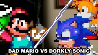 Mario Vs Dorkly Sonic (Bad Day Cover) - Mario Madness V2 FNF