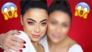 تحدي حولت امي لنسخة عني بالمكياج  | النتيجة صادمة 😱