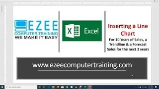 Microsoft Excel - Inserting a Line Chart