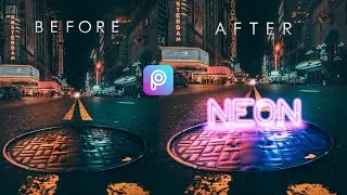 How To Make Neon Text in Picsart | Neon Text Picsart | Picsart Tutorial Editing