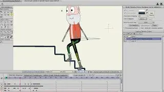 Принципы анимации: Подъем персонажа по ступенькам в Anime Studio Pro (Moho Pro)