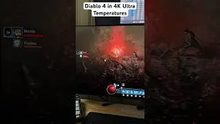 Playing Diablo 4 in 4K Ultra Graphics on a RTX 4090 - Temperatures