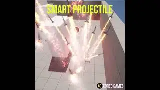 Smart Projectile using Niagara in Unreal Engine (WIP) l UE5 #shorts