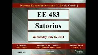 EE483: Introduction to Digital Signal Processing Summer  July 16, 2014