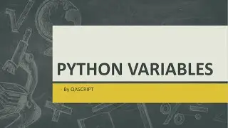 Selenium WebDriver with Python Tutorial - Python Variables