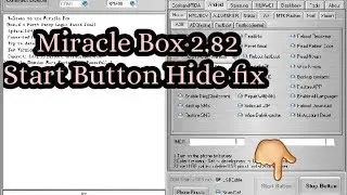 Miracle box start button not working solution