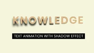 Text Animation with Shadow Effect | CSS Keyframes Animation