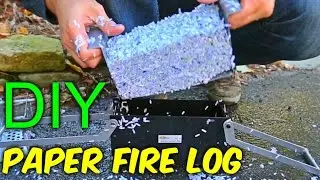 DIY Paper Fire Logs