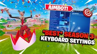 NEW *BEST* Keyboard & Mouse Settings for INSANE AIM + FAST EDITS Fortnite Season 3! (PC/XBOX/PS5)